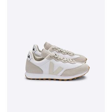 Veja RIO BRANCO ALVEOMESH Men's Running Shoes White/Beige | CA 170NWY